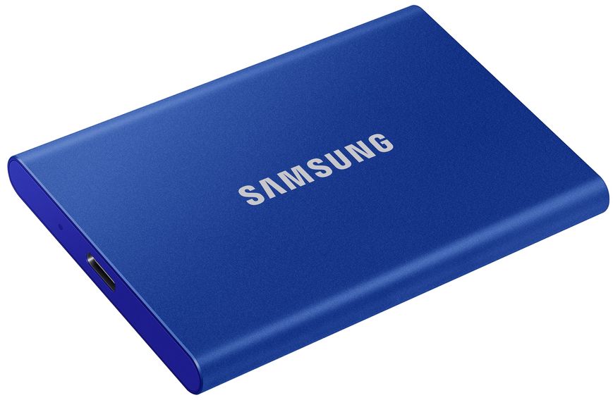 Накопичувач зовнішній SSD 2.5" USB 1.0TB Samsung T7 Indigo Blue (MU-PC1T0H/WW) 454233 фото