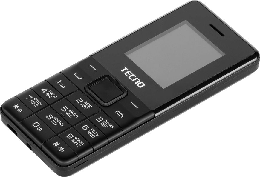 Мобiльний телефон Tecno T301 Dual Sim Phantom Black (4895180778674) 4895180778674 фото