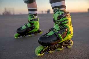 NEON Роликові ковзани Inline, розмір 30-33, зелений