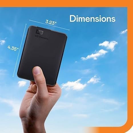 Зовнішній жорсткий диск 2.5" USB 2.0TB WD Elements Portable Black (WDBU6Y0020BBK-WESN)_Bulk