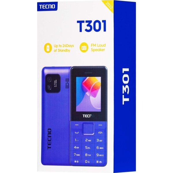 Мобiльний телефон Tecno T301 Dual Sim Deep Blue (4895180778681) 4895180778681 фото