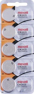 Батарейка Maxell Lithium (Hologramm) CR2025 BL 5 шт Maxell CR2025 Holo фото