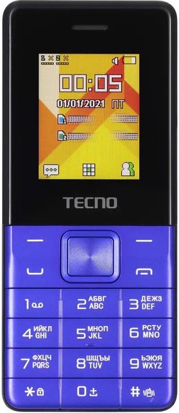 Мобiльний телефон Tecno T301 Dual Sim Blue (4895180778698) 4895180778698 фото