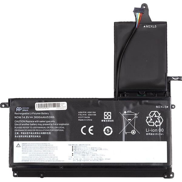 АКБ PowerPlant для ноутбука Lenovo ThinkPad S5 S530 (45N1166) 14.8V 3600mAh (NB482085) 508675 фото