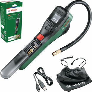 Bosch Акумуляторний насос EasyPump, 3.6 В, 3 А·год, 10.3 бар, 10 л/хв, 0.4 кг