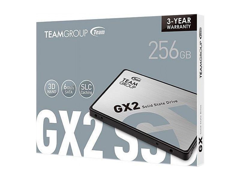 Накопичувач SSD 256GB Team GX2 2.5" SATAIII TLC (T253X2256G0C101) T253X2256G0C101 фото