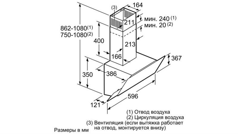 Витяжка Bosch DWK065G20R DWK065G20R фото