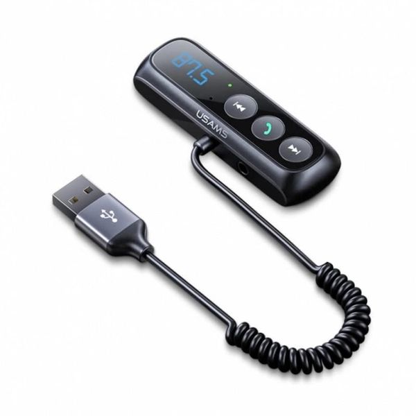 FM-трансмітер Usams US-SJ503 (Bluetooth V5.0) Black (SJ503JSQ01) 511036 фото