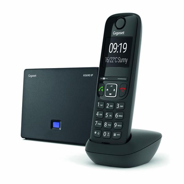 Радiотелефон DECT Gigaset AS690 IP Black (S30852H2813S301) S30852H2813S301 фото