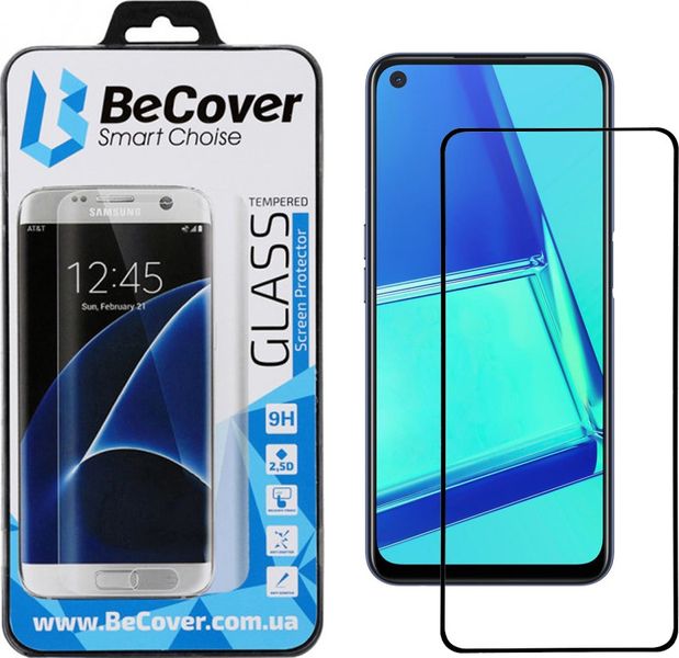 Захисне скло BeCover для Oppo A52 Black (705107) 705107 фото