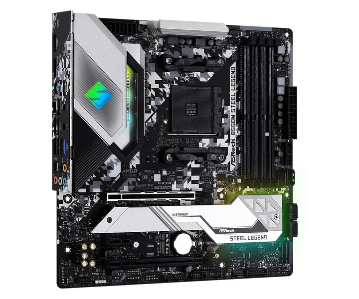 Материнська плата ASRock B550M Steel Legend Socket AM4 B550M Steel Legend фото