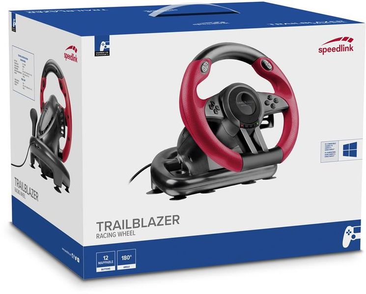 Кермо Speed Link Trailblazer Racing Wheel (SL-450500-BK) Black/Red USB SL-450500-BK фото