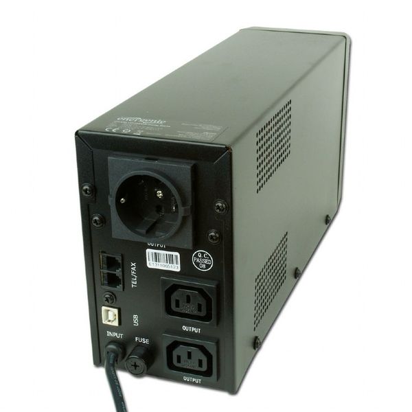 Джерело безперебійного живлення EnerGenie EG-UPS-032 850VA, Line Int., AVR, 2xIEC+1xSchuko, USB, LCD, RJ11 112328 фото