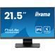 IIYAMA 21.5" 16:9 IPS сенсорний РК монітор, 1920х1080, проекційно-ємністна технологія, 1xHDMI/1xDP/2xUSB 3. (T2252MSC-B2AG)