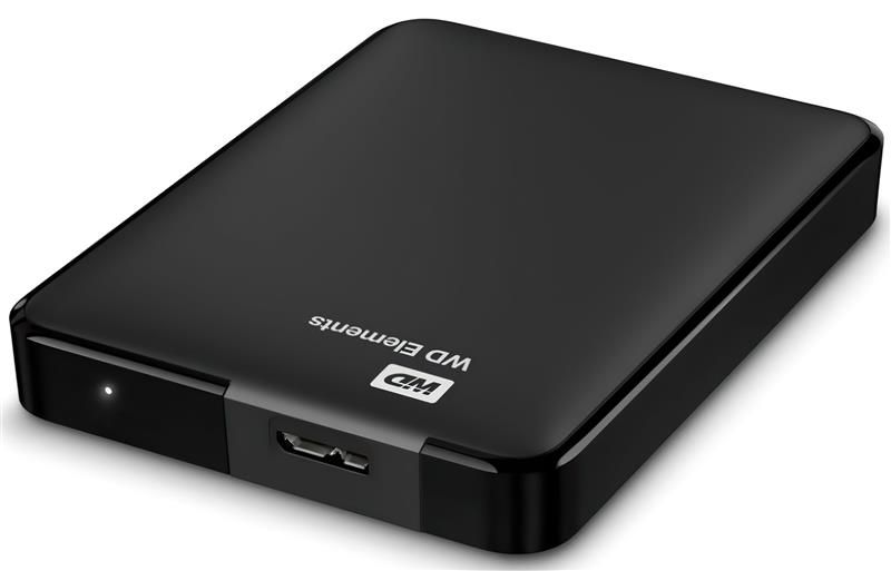 Зовнішній жорсткий диск 2.5" USB 1.0TB WD Elements Black (WDBUZG0010BBK-WESN) WDBUZG0010BBK-WESN фото