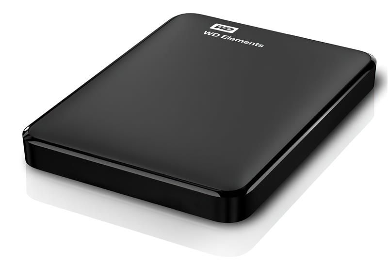 Зовнішній жорсткий диск 2.5" USB 1.0TB WD Elements Black (WDBUZG0010BBK-WESN) WDBUZG0010BBK-WESN фото