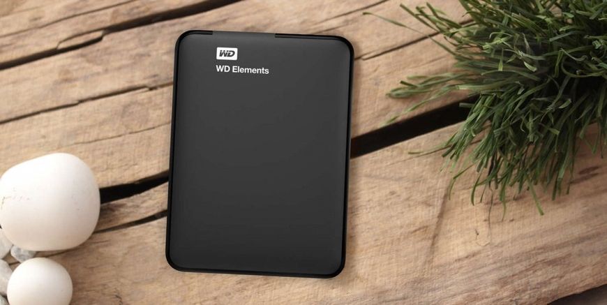 Зовнішній жорсткий диск 2.5" USB 1.0TB WD Elements Black (WDBUZG0010BBK-WESN) WDBUZG0010BBK-WESN фото