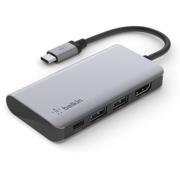 Док-станція USB-C Belkin 4in1 Multiport Dock Gray (AVC006BTSGY) AVC006BTSGY фото