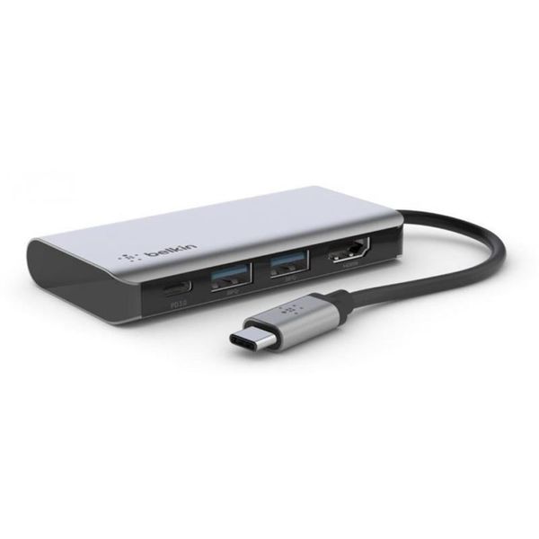 Док-станція USB-C Belkin 4in1 Multiport Dock Gray (AVC006BTSGY) AVC006BTSGY фото