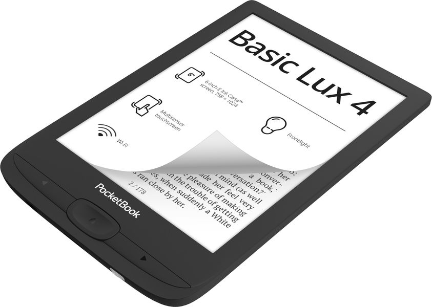 Електронна книга PocketBook 618 Basic Lux 4 Ink Black (PB618-P-CIS) PB618-P-CIS фото