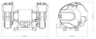 Metabo Заточувальний верстат DSD 200 PLUS, 750Вт, 200x25x32мм, 17.8кг