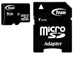 Карта пам`ятi MicroSDHC 8GB Class 10 Team + SD-adapter (TUSDH8GCL1003)- TUSDH8GCL1003 фото
