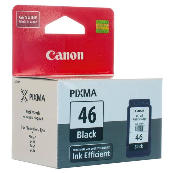 Картридж CANON (PG-46) Pixma E404/E464 Black (9059B001) 9059B001 фото