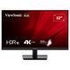 VIEWSONIC 27" 16:9 SuperClear VA РК монітор, 3840 x 2160, 60 Гц, 4 мс ,HDMI 2.0 (with HDCP 2.2): 2, DisplayPor (VA3208-4K-HD)