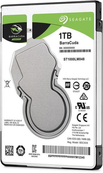 Накопичувач HDD 2.5" SATA 1.0TB Seagate BarraCuda 5400rpm 128MB (ST1000LM048) 161446 фото