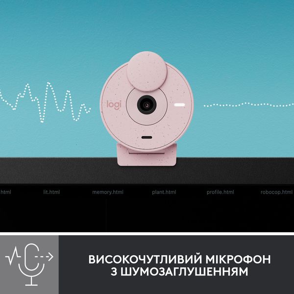 Веб-камера Logitech Brio 300 Rose (960-001448) 960-001448 фото