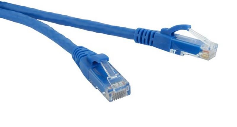 Патч-корд литий, UTP, RJ45, Cat.5e, 10m, синій 9166 фото