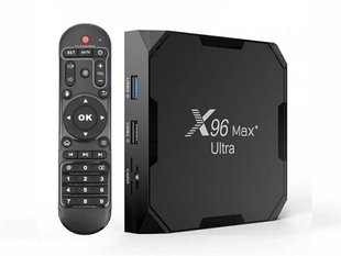 HD медіаплеєр X96 MAX Plus Ultra Android TV (905x4/4GB/32GB) X96 Max Plus Ultra 4/32 фото