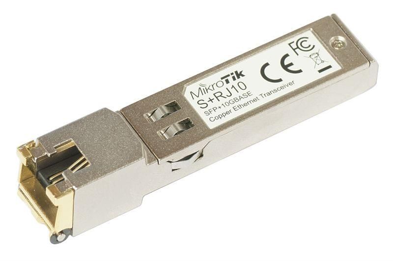 Модуль SFP Mikrotik S+RJ10 (SFP+ to RJ-45, 10G) S+RJ10 фото