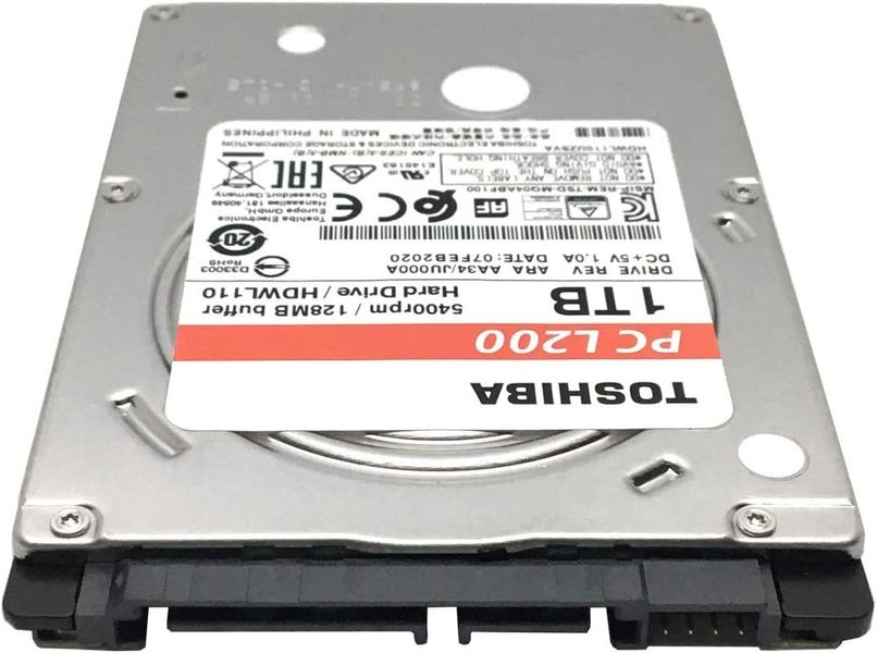 Накопичувач HDD 2.5" SATA 1.0TB Toshiba L200 5400rpm 128MB (HDWL110)_Refurbished HDWL110_Refurbished фото