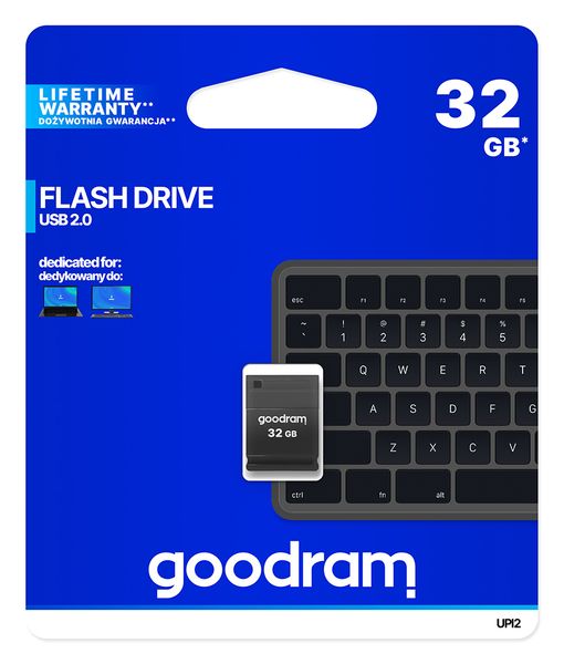 Флеш-накопичувач USB2.0 32GB Goodram UPI2 (Piccolo) Black (UPI2-0320K0R11) UPI2-0320K0R11 фото