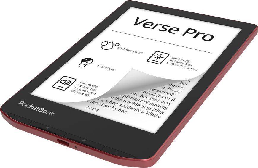 Електронна книга PocketBook 634 Verse Pro Passion Red (PB634-3-CIS) PB634-3-CIS фото