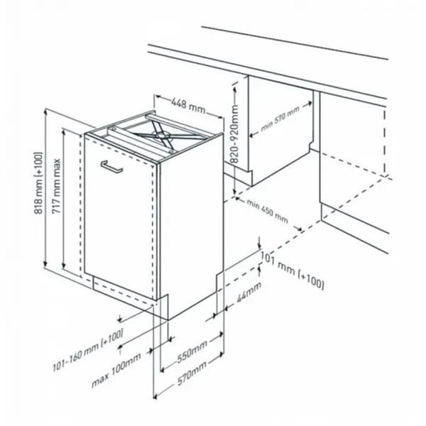 Вбудована посудомийна машина Beko BDIS36020 BDIS36020 фото