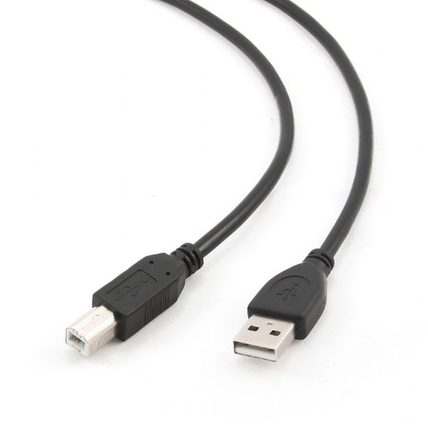 Кабель Cablexpert USB - USB Type-B V 2.0 (M/M), 1.8 м, чорний (CCP-USB2-AMBM-6) CCP-USB2-AMBM-6 фото