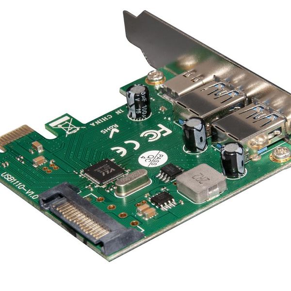 Контролер Frime NEC720202 (ECF-PCIEtoUSB007.LP) PCI-E-2xUSB3.0+USB3.0 Type-C ECF-PCIEtoUSB007.LP фото