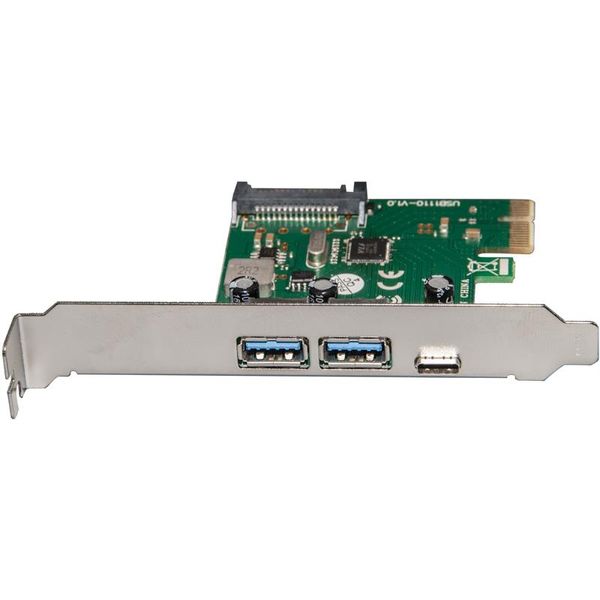 Контролер Frime NEC720202 (ECF-PCIEtoUSB007.LP) PCI-E-2xUSB3.0+USB3.0 Type-C ECF-PCIEtoUSB007.LP фото