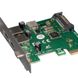 Контролер Frime NEC720202 (ECF-PCIEtoUSB007.LP) PCI-E-2xUSB3.0+USB3.0 Type-C ECF-PCIEtoUSB007.LP фото 1