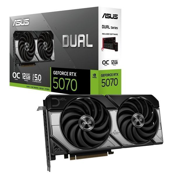 Відеокарта GF RTX 5070 12GB GDDR7 Dual OC Asus (DUAL-RTX5070-O12G) DUAL-RTX5070-O12G фото