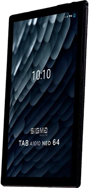 Планшет Sigma mobile Tab A1010 Neo 4/64GB 4G Dual Sim Black+чохол-книжка TAB A1010 Neo 4/64GB Black фото