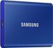 Накопичувач зовнішній SSD 2.5" USB 1.0TB Samsung T7 Indigo Blue (MU-PC1T0H/WW)