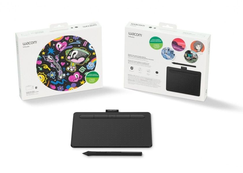 Графічний планшет Wacom Intuos S Bluetooth Black (CTL-4100WLK-N) 449907 фото