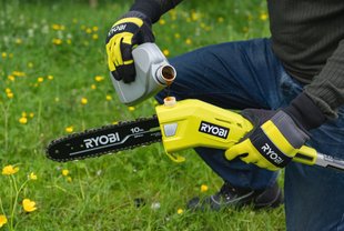 Ryobi Висоторіз ланцюговий акумуляторний Max Power RY36PP25A-0 36В шина 25см довжина 3м 4.3кг (без АКБ та ЗП)