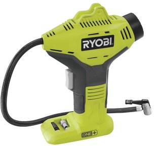 Ryobi Компресор автомобільний акумуляторний R18PI-0, 18В ONE+, 10.3бар, 16л/хвил, без АКБ та ЗПЗП)