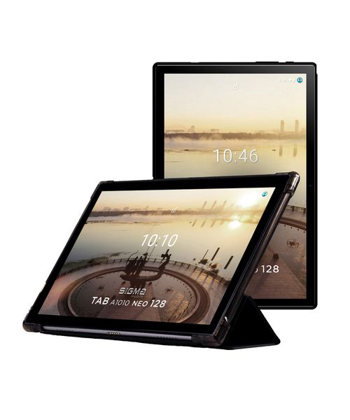 Планшет Sigma mobile Tab A1010 Neo 4/128GB 4G Dual Sim Black+чохол-книжка TAB A1010 Neo 4/128GB Black фото