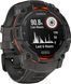 Смарт-годинник Garmin Instinct 3 50mm Solar Black with Charcoal Silicone Band (010-02935-40)