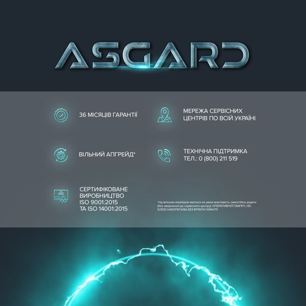 Персональний комп`ютер ASGARD Fenrir Windows 11 Home (A77X.64.S10.35.3570W)